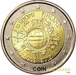 2 Euro 2012 Large Obverse coin