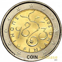 2 Euro 2013 Large Obverse coin