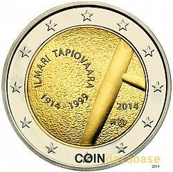 2 Euro 2014 Large Obverse coin