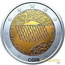 2 Euro 2015 Large Obverse coin