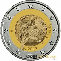 2 Euro 2017 Large Obverse coin