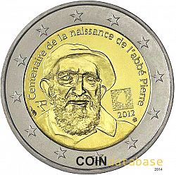 2 Euro 2012 Large Obverse coin