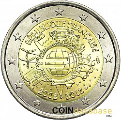 2 Euro 2012 Large Obverse coin