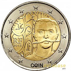 2 Euro 2013 Large Obverse coin