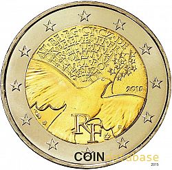 2 Euro 2015 Large Obverse coin
