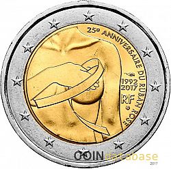 2 Euro 2017 Large Obverse coin