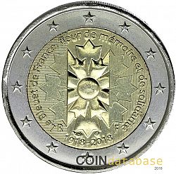 2 Euro 2018 Large Obverse coin