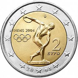 2 Euro 2004 Large Obverse coin