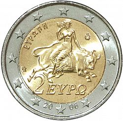 2 Euro 2006 Large Obverse coin