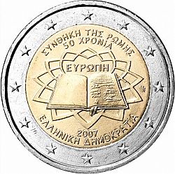 2 Euro 2007 Large Obverse coin