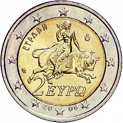 2 Euro 2008 Large Obverse coin