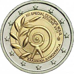 2 Euro 2011 Large Obverse coin