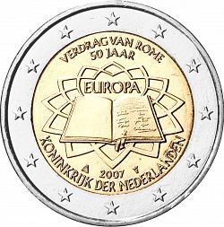 2 Euro 2007 Large Obverse coin