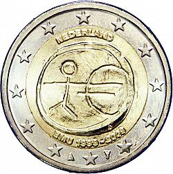 2 Euro 2009 Large Obverse coin