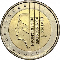 2 Euro 2010 Large Obverse coin