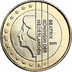 2 Euro 2011 Large Obverse coin