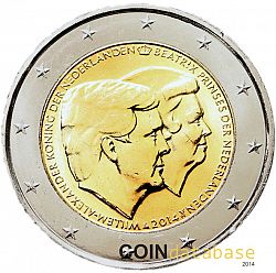 2 Euro 2014 Large Obverse coin