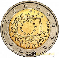 2 Euro 2015 Large Obverse coin