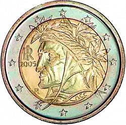 2 Euro 2005 Large Obverse coin