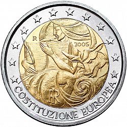 2 Euro 2005 Large Obverse coin