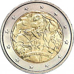 2 Euro 2008 Large Obverse coin