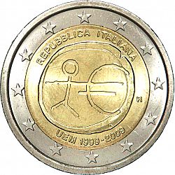 2 Euro 2009 Large Obverse coin