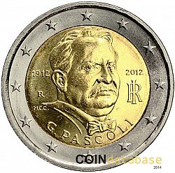 2 Euro 2012 Large Obverse coin