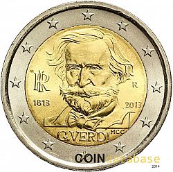 2 Euro 2013 Large Obverse coin