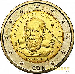 2 Euro 2014 Large Obverse coin