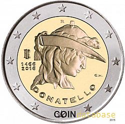 2 Euro 2016 Large Obverse coin