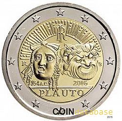 2 Euro 2016 Large Obverse coin