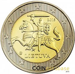 2 Euro 2015 Large Obverse coin