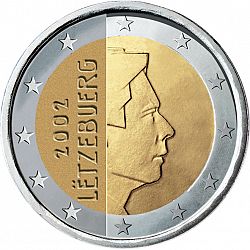 2 Euro 2002 Large Obverse coin