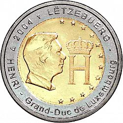 2 Euro 2004 Large Obverse coin