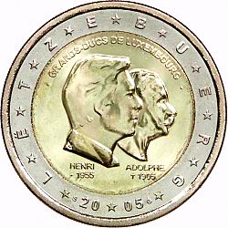 2 Euro 2005 Large Obverse coin