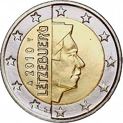 2 Euro 2010 Large Obverse coin