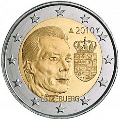 2 Euro 2010 Large Obverse coin