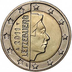 2 Euro 2011 Large Obverse coin