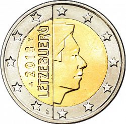 2 Euro 2013 Large Obverse coin