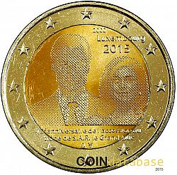 2 Euro 2015 Large Obverse coin