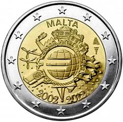 2 Euro 2012 Large Obverse coin