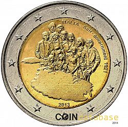 2 Euro 2013 Large Obverse coin