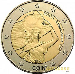 2 Euro 2014 Large Obverse coin