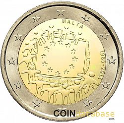 2 Euro 2015 Large Obverse coin