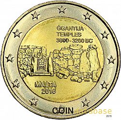 2 Euro 2016 Large Obverse coin