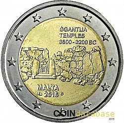 2 Euro 2016 Large Obverse coin