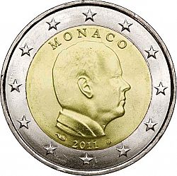 2 Euro 2011 Large Obverse coin