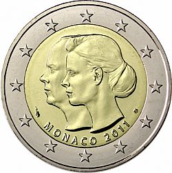 2 Euro 2011 Large Obverse coin