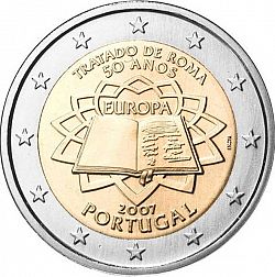 2 Euro 2007 Large Obverse coin