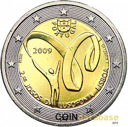 2 Euro 2009 Large Obverse coin